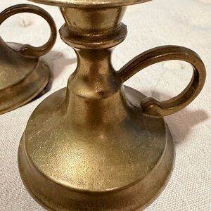 Beautiful Brass Candle Holders - Larger then they look